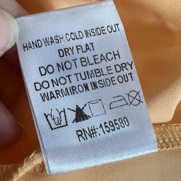 Pink Lily Womens Cutout Bodycon Dress Colorblock Pink Orange Sexy Tube Dress 3XL - Picture 10 of 10